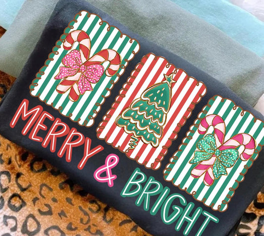 Merry & Bright DTF Graphics