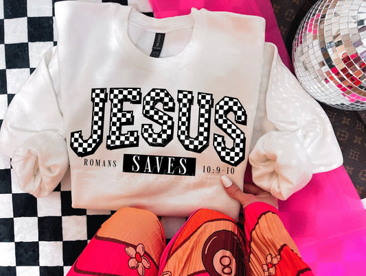Jesus Saves DTF Graphics