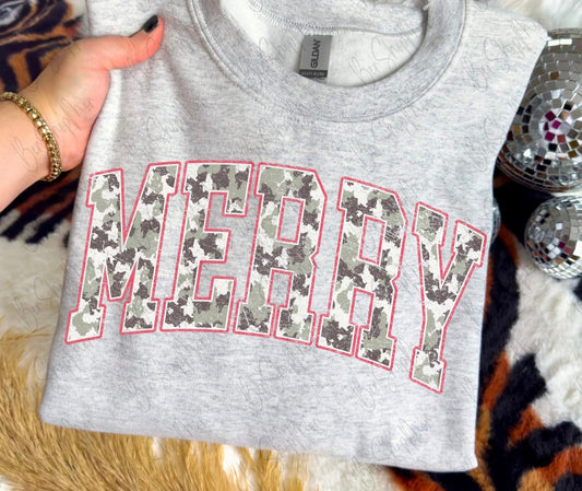 Camo Merry DTF Graphics