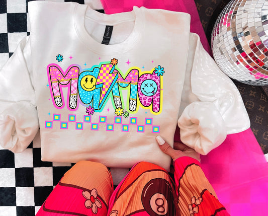 Colorful Lightening Mama DTF Graphics