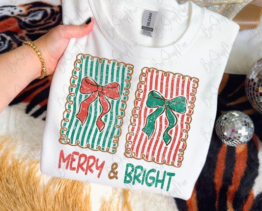 Merry & Bright DTF Graphics