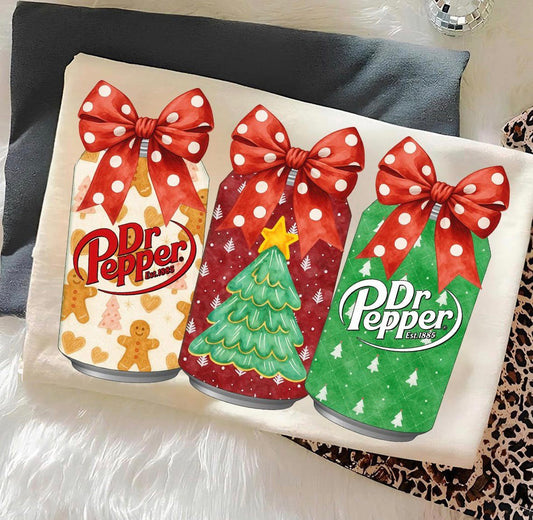 Christmas Dr. Pepper DTF Graphics