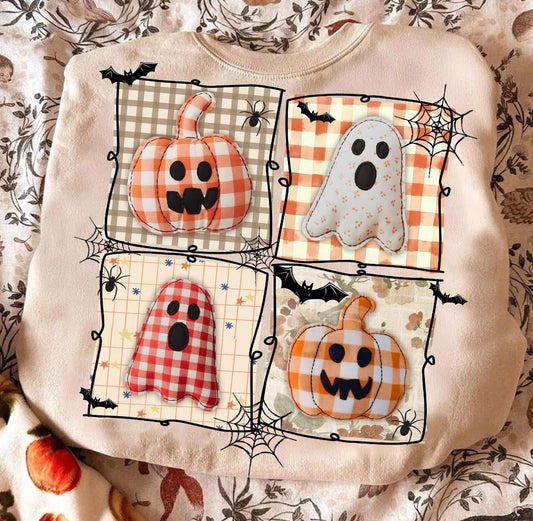 Ghost Pumpkin DTF Graphics