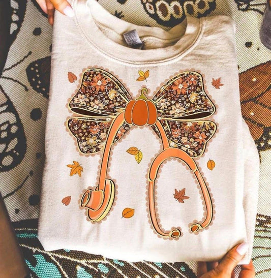 Fall Stethoscope DTF Graphics