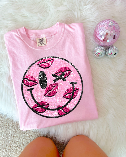 Valentine's Day Smiley Face DTF Graphics