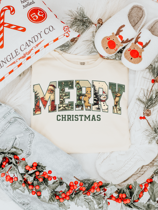 Merry Christmas DTF Graphics