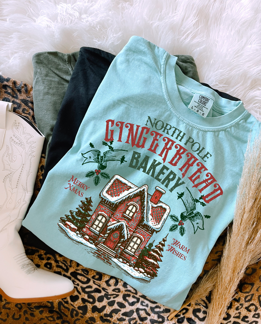 North Pole Gingerbread Bakery DTF Graphics
