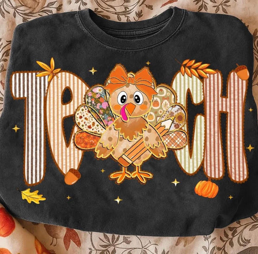 Fall Teach DTF Graphics