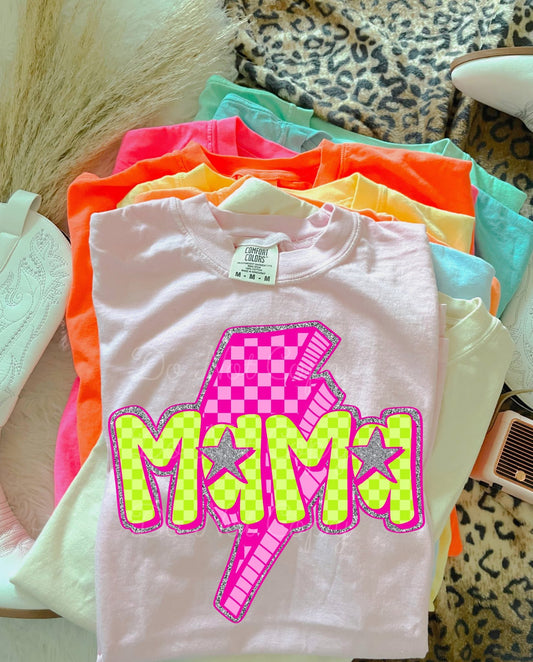 Mama Lightening DTF Graphics