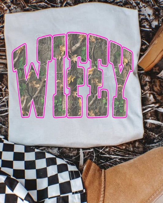Camo Wifey DTF Graphics