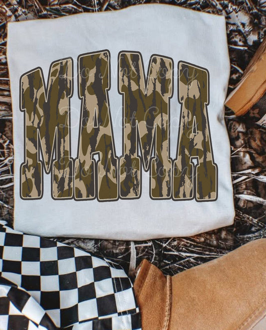 Camo Mama DTF Graphics