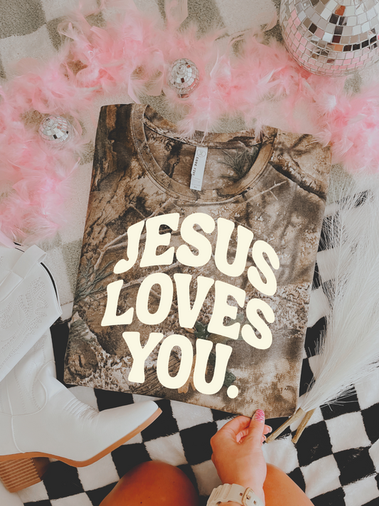 Jesus Loves You DTF Graphics