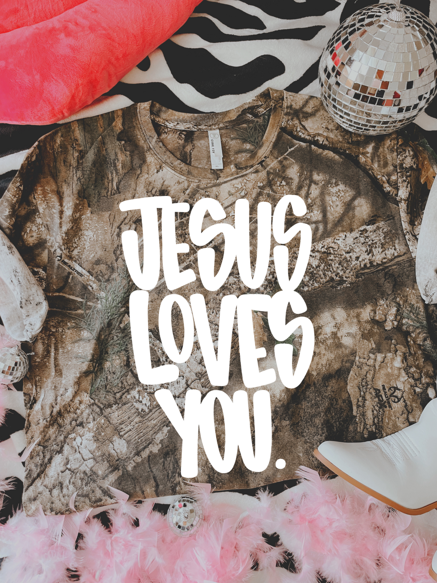 Jesus Loves You DTF Graphics