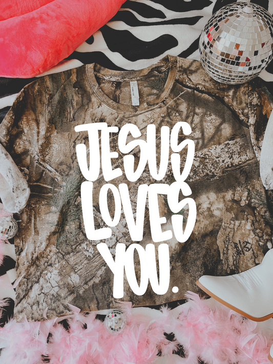 Jesus Loves You DTF Graphics