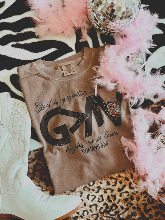 God Is Greater Than The Highs & Lows DTF Graphics