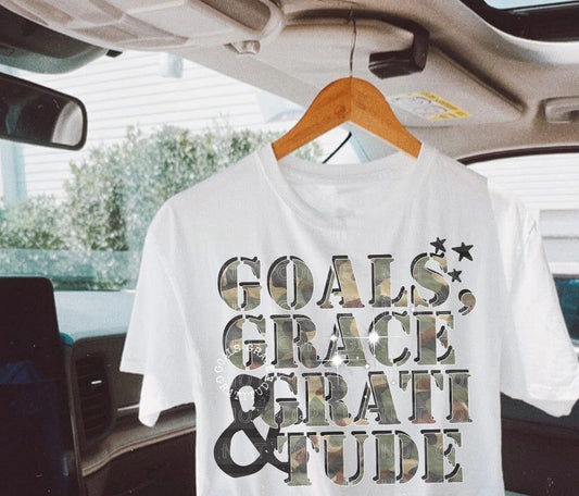 Goals Grace Gratitude DTF Graphics