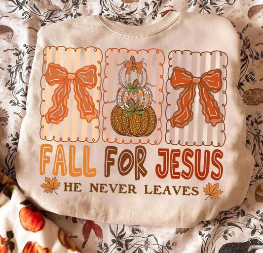 Fall For Jesus DTF Graphics