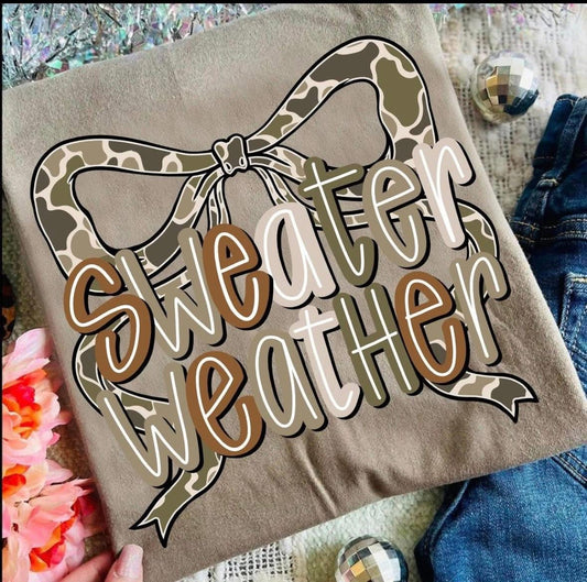 Camo Sweater Weather DTF Graphics