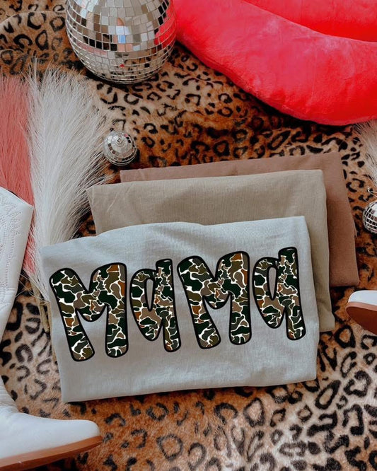 Camo Mama DTF Graphics