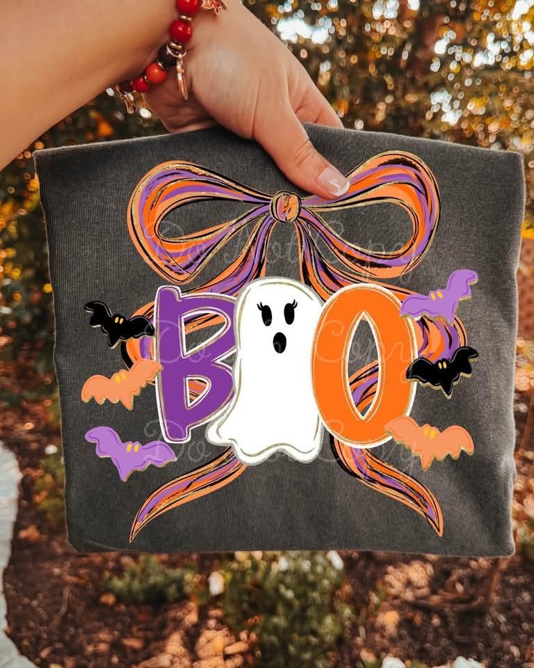 Boo Bow DTF Graphic