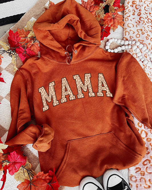 Fall Leopard Mama Hoodie DTF Graphics