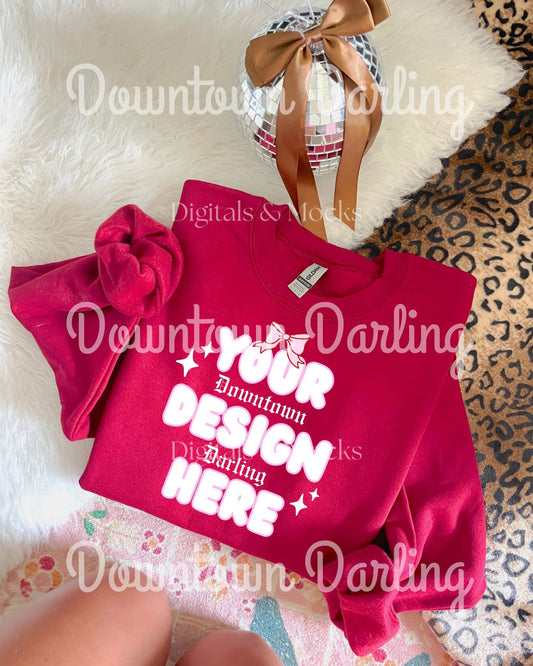 Maroon Gildan Mock-Up