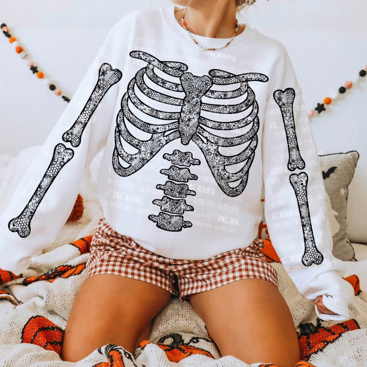 Lace Skeleton DTF Graphics