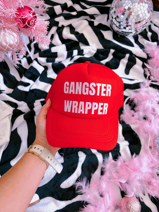 Gangster Wrapper DTF Red Hat (TAT 15 BIZ DAYS)
