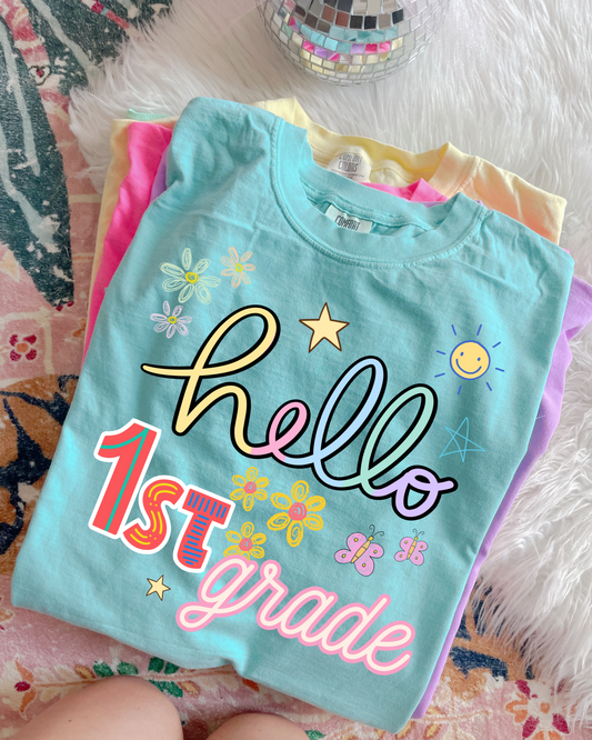Hello First Grade PNG