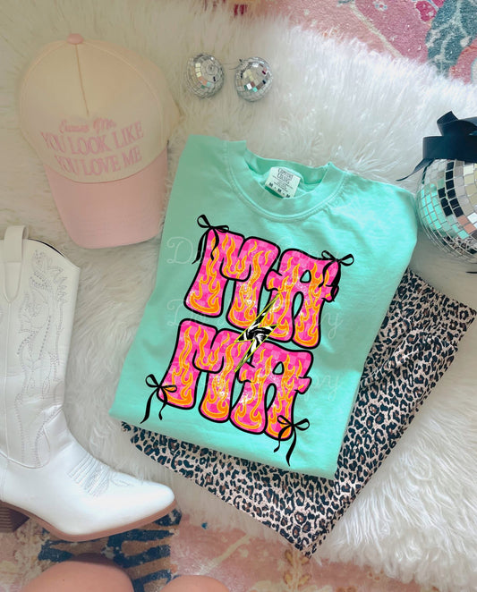 Mama Flame & Bow DTF Graphics