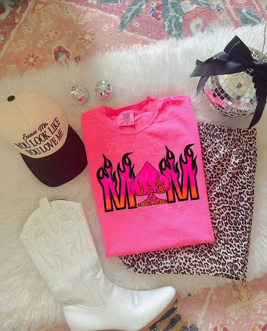 Mom Flame & Spade DTF Graphics