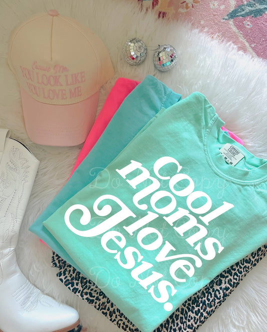 Cool Moms Love Jesus DTF Graphics