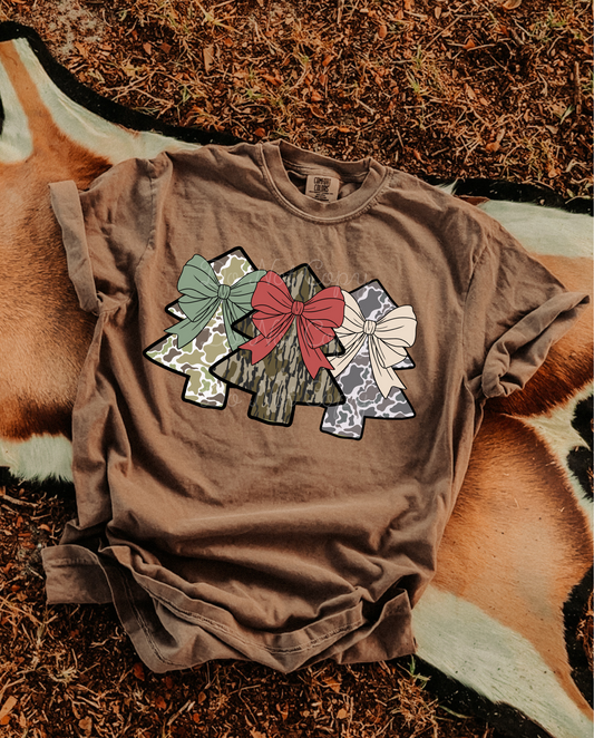 Camo Tree Trio DTF Graphics
