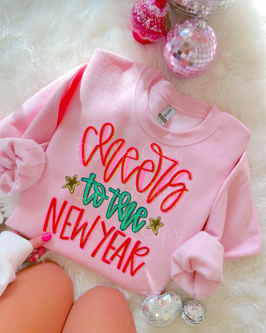 Cheers To The New Year DTF Graphics