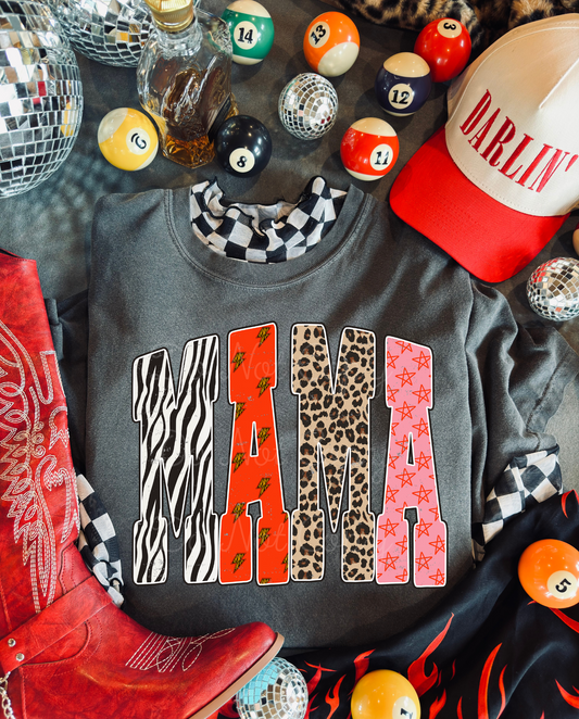 Zebra Mama DTF Graphics