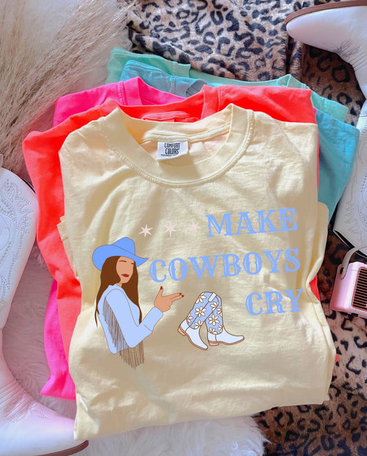 Make Cowboys Cry Brunette DTF Graphics