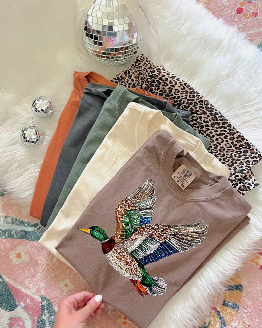 Faux Rhinestone Duck DTF Graphics