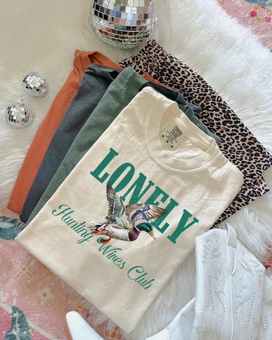 Lonely Hunting Wives Club Duck DTF Graphics