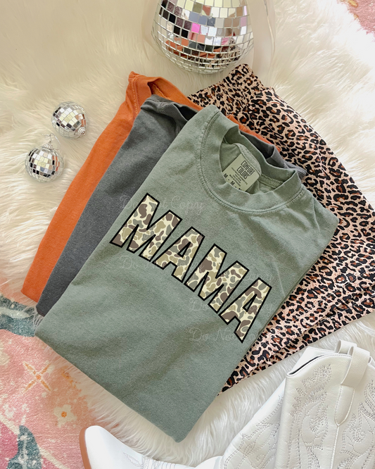 Camo Mama DTF Graphics
