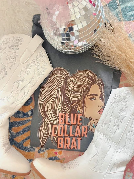 Blue Collar Brat DTF Graphics