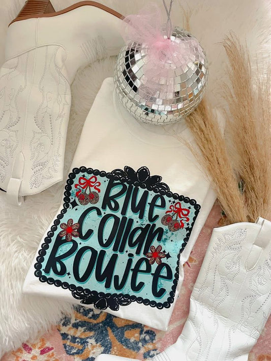 Blue Collar Boujee DTF Graphics