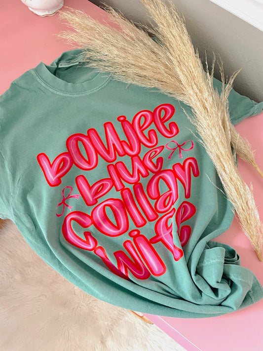 Boujee Blue Collar Wife DTF Graphics
