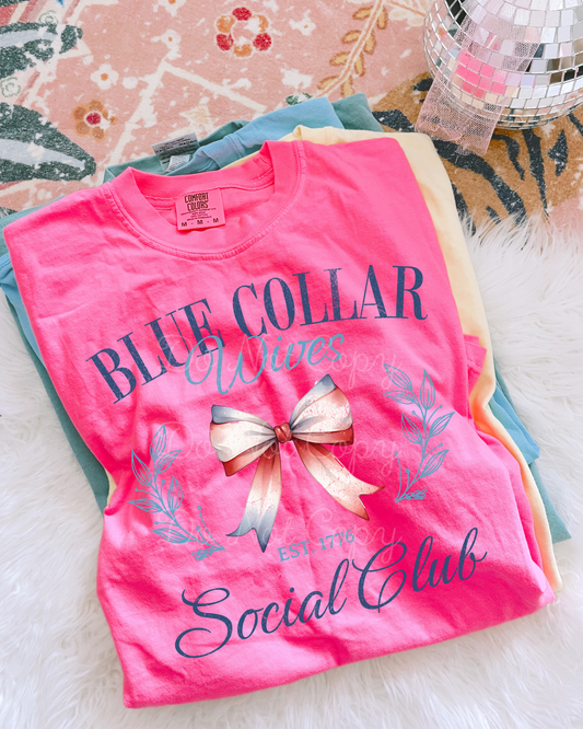 Blue Collar Wives Social Club DTF Graphics
