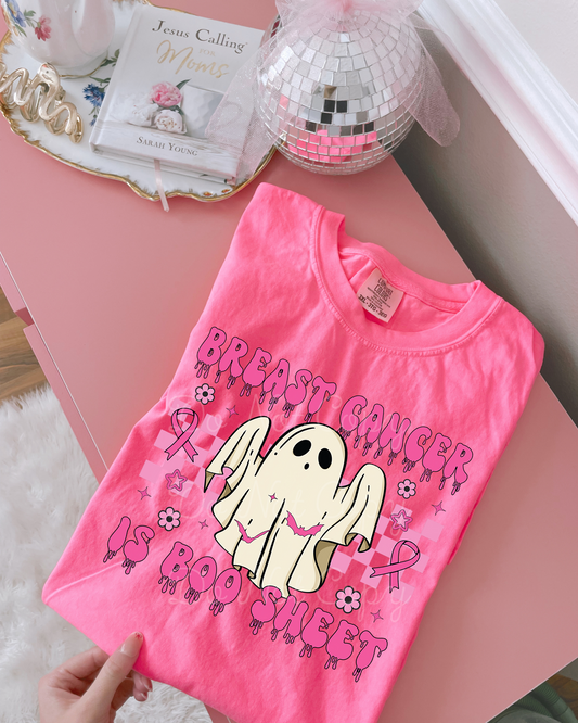 Breast Cancer Is Boo Sheet DTF Graphics