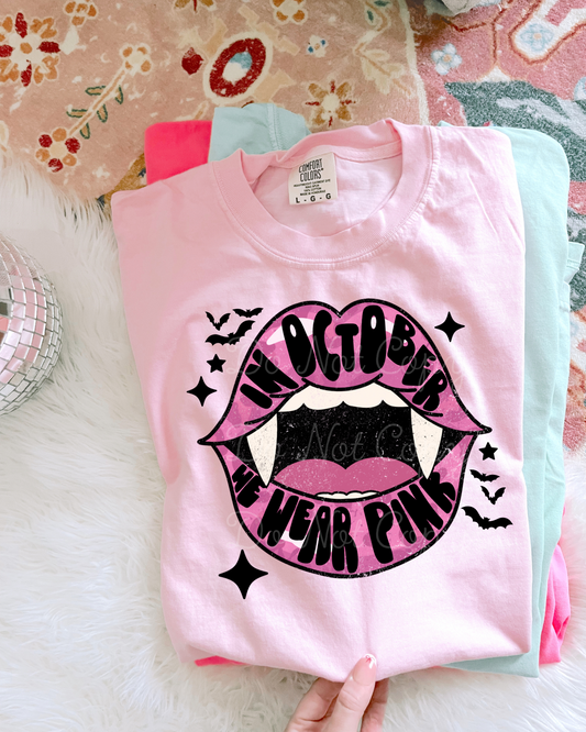 In October We Wear Pink DTF Graphics