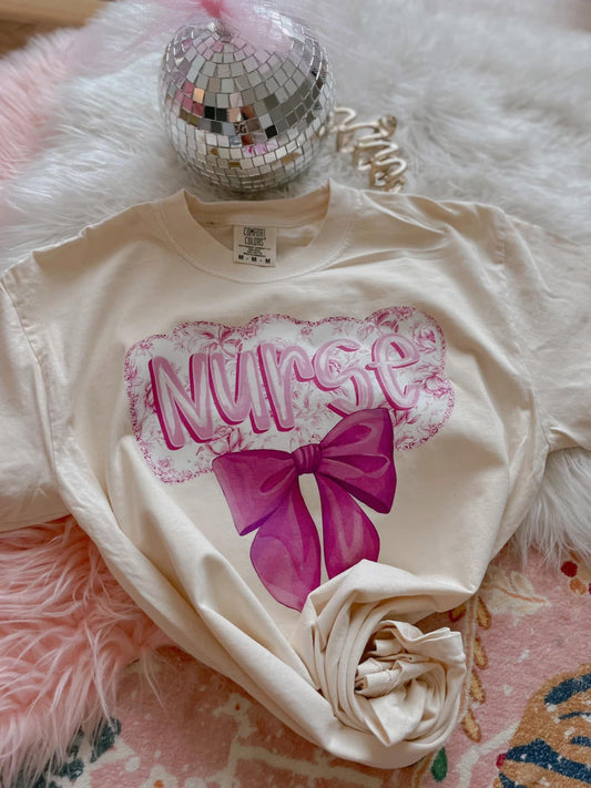 Purple Floral Cloud Nurse Coquette DTF Graphics