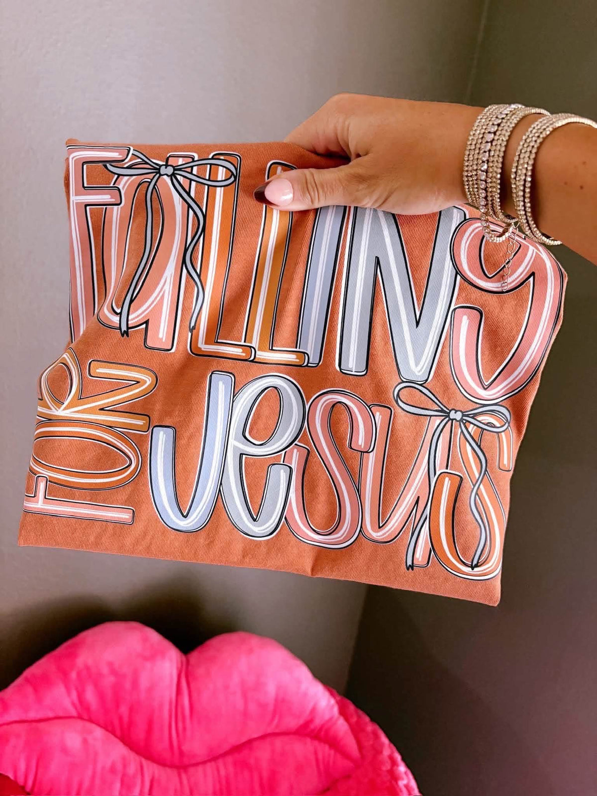 Falling For Jesus DTF Graphics