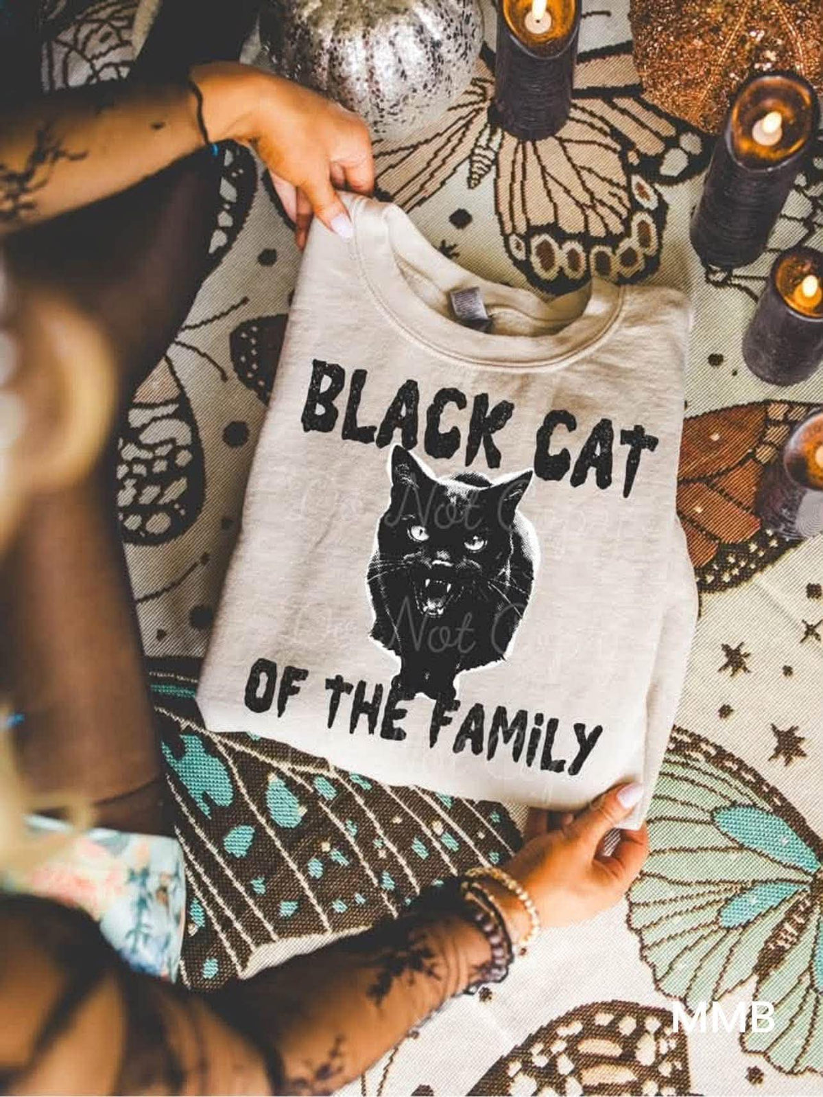 Black Cat Of The Family DTF Graphics