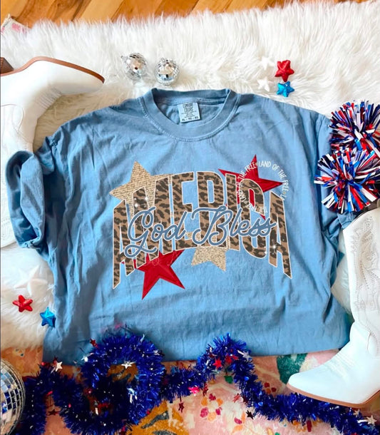 God Bless America DTF Graphics