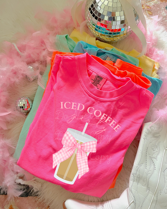 Iced Coffee Girly DTF Graphics